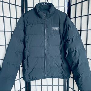 Mercer Mettle black puffy jacket full zip sz M
